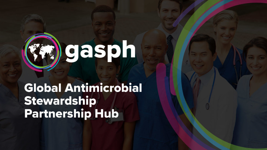 Global antimicrobial stewardship partnership hub logo